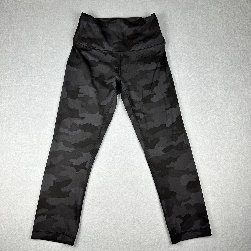 Lululemon Align Leggings Size 6 Camo High Rise Ankle Yoga Athletic Running 21.5"